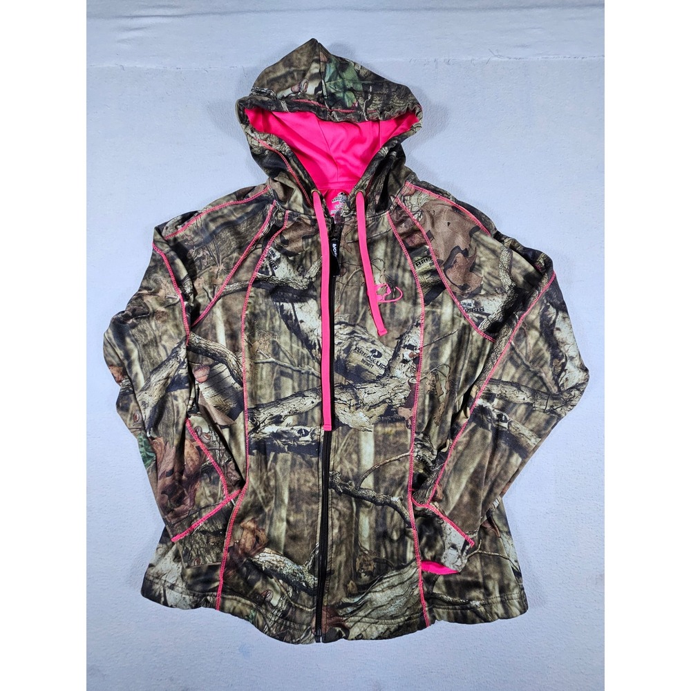 Mossy Oak Break-Up Infinity Camo Pink Zip Hoodie Womens Small WM6201MO